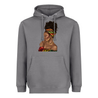 Storm afro black woman profile juneteenth Heavyweight Hoodie - texasbilliewilder