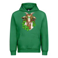 Emerald st patricks goat with glasses Urban Hoodie - Artiststas