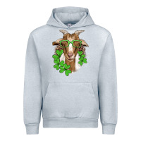 Heather Grey st patricks goat with glasses Urban Hoodie - Artiststas