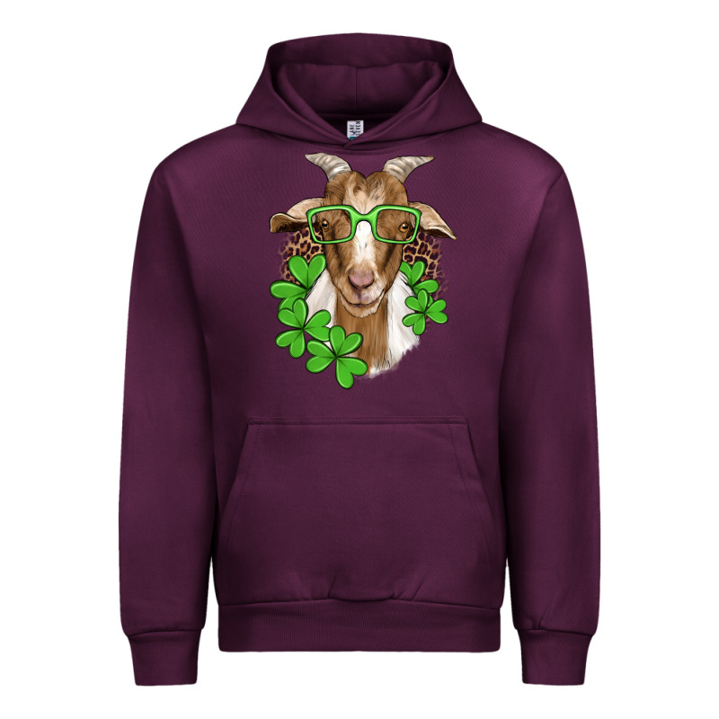 St Patricks Goat With Glasses Urban Hoodie by Artiststas | Teevron