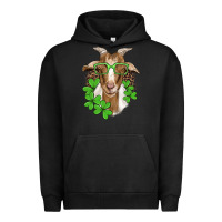 Pigment Black st patricks goat with glasses Urban Hoodie - Artiststas
