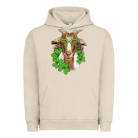 Pigment French Oak st patricks goat with glasses Urban Hoodie - Artiststas