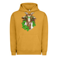 Pigment Peanut Butter st patricks goat with glasses Urban Hoodie - Artiststas