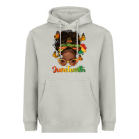 Moon Dust afro messy bun juneteenth Heavyweight Hoodie - texasbilliewilder