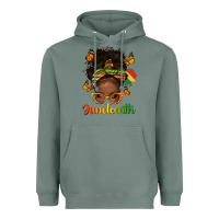 Sage afro messy bun juneteenth Heavyweight Hoodie - texasbilliewilder