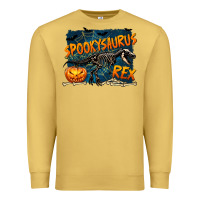 Antique Gold Spooky Saurus Rex Premium Sweatshirt - texasbilliewilder