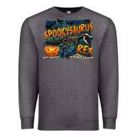 Charcoal Heather Spooky Saurus Rex Premium Sweatshirt - texasbilliewilder