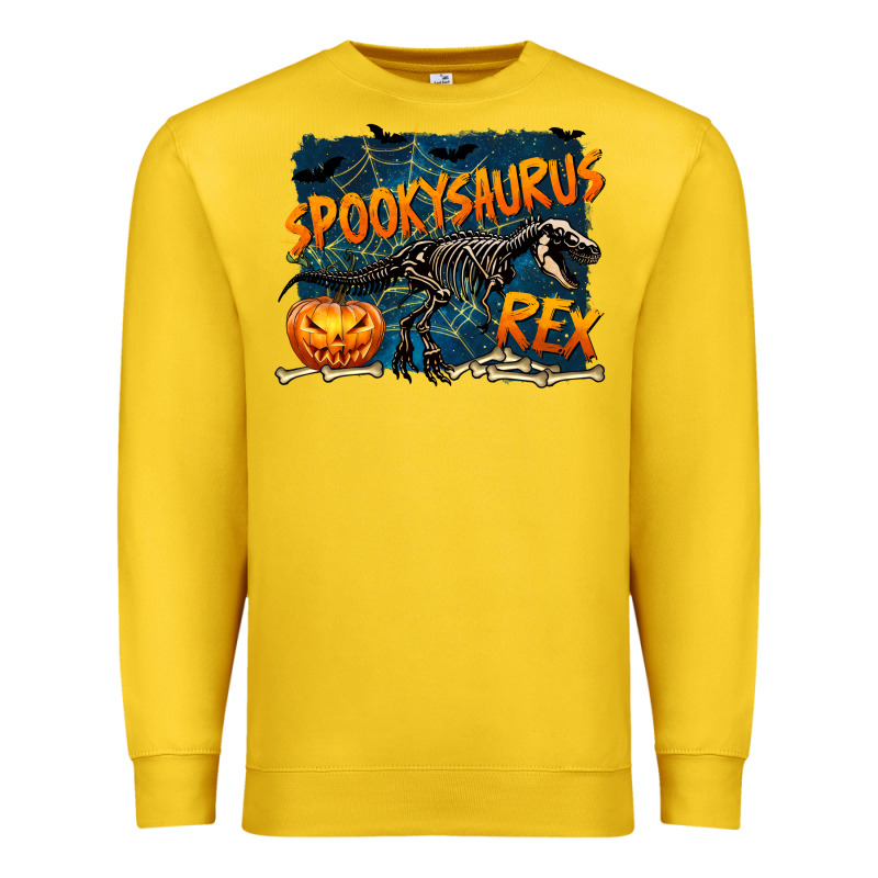 Spooky Saurus Rex Premium Sweatshirt by texasbilliewilder | Teevron