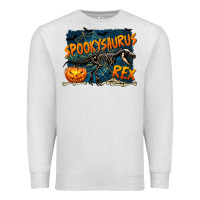 Oatmeal Heather Spooky Saurus Rex Premium Sweatshirt - texasbilliewilder