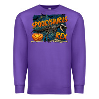 Purple Spooky Saurus Rex Premium Sweatshirt - texasbilliewilder