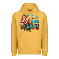 Mustard tis the season christmas tree cake ado Premium Hoodie - AdoDesignShop