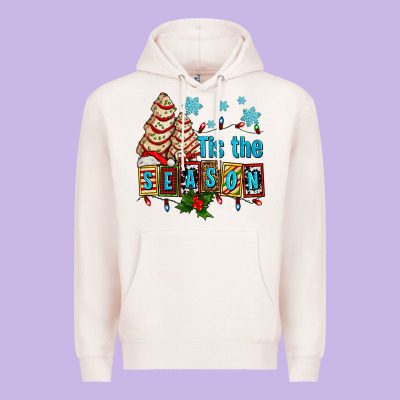 Tis The Season Christmas Tree Cake Ado Premium Hoodie Designed By Adodesignshop