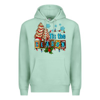 Seafoam tis the season christmas tree cake ado Premium Hoodie - AdoDesignShop