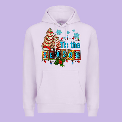 Tis The Season Christmas Tree Cake Ado Premium Hoodie Designed By Adodesignshop