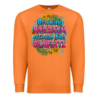 Carrot throwing sarcasm around like confetti Premium Sweatshirt - Zillion Design Studio
