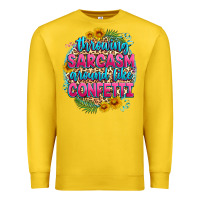 Lemon throwing sarcasm around like confetti Premium Sweatshirt - Zillion Design Studio
