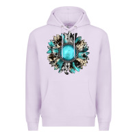 Lilac western sunflower gemstone Premium Hoodie - JahusDesignShop