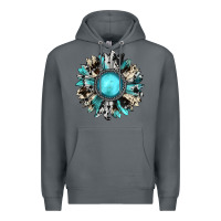 Rock western sunflower gemstone Premium Hoodie - JahusDesignShop
