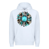 White western sunflower gemstone Premium Hoodie - JahusDesignShop