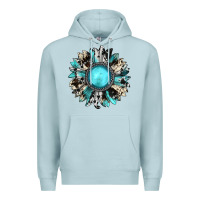 Western Sunflower Gemstone Premium Hoodie | Teevron