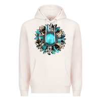 Pale Pink western sunflower gemstone Premium Hoodie - JahusDesignShop