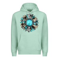 Seafoam western sunflower gemstone Premium Hoodie - JahusDesignShop