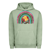 Pigment Oil Green hatched egg easter chicks rainbow Urban Hoodie - Artiststas