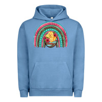 Pigment Pebble Blue hatched egg easter chicks rainbow Urban Hoodie - Artiststas