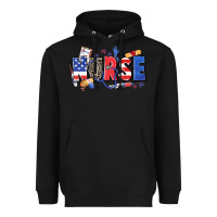Black American nurse Heavyweight Hoodie - Zillion Design Studio