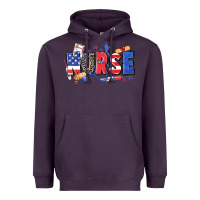 Plum American nurse Heavyweight Hoodie - Zillion Design Studio