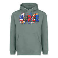 Sage American nurse Heavyweight Hoodie - Zillion Design Studio