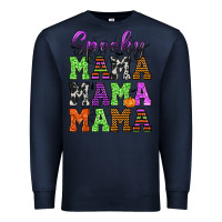 Navy Spooky Mama Premium Sweatshirt - texasbilliewilder