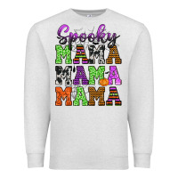 Oatmeal Heather Spooky Mama Premium Sweatshirt - texasbilliewilder