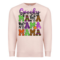 Pale Pink Spooky Mama Premium Sweatshirt - texasbilliewilder