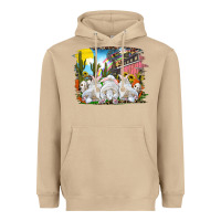 Mushroom Easter Farm With Bunnies Heavyweight Hoodie - RanaPortraitStore