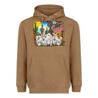 Toasted Coconut Easter Farm With Bunnies Heavyweight Hoodie - RanaPortraitStore