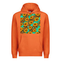 Carrot sunflowers and leopard western seamless pattern Premium Hoodie - BundleAndBundleShop