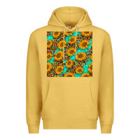 Antique Gold sunflowers and leopard western seamless pattern Premium Hoodie - BundleAndBundleShop