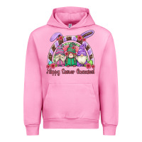 Fuchsia Pink happy easter gnomies rainbow Urban Hoodie - Artiststas