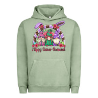 Pigment Oil Green happy easter gnomies rainbow Urban Hoodie - Artiststas