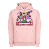 Pigment Salmon happy easter gnomies rainbow Urban Hoodie - Artiststas
