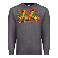 Charcoal Heather strong juneteenth Premium Sweatshirt - Zillion Design Studio
