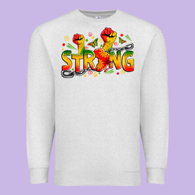 Strong Juneteenth Premium Sweatshirt Designed By Zillion Design Studio
