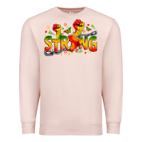 Pale Pink strong juneteenth Premium Sweatshirt - Zillion Design Studio