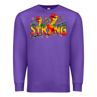Purple strong juneteenth Premium Sweatshirt - Zillion Design Studio