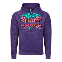 Cloud Purple floral nurse preview Vintage Hoodie - AdoDesignShop