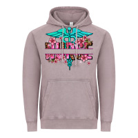 Floral Nurse Preview Vintage Hoodie | Teevron