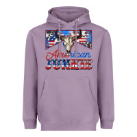 Lavender American junkie Heavyweight Hoodie - Zillion Design Studio