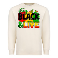Sandshell stay black and live Premium Sweatshirt - Zillion Design Studio