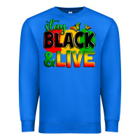 True Royal stay black and live Premium Sweatshirt - Zillion Design Studio